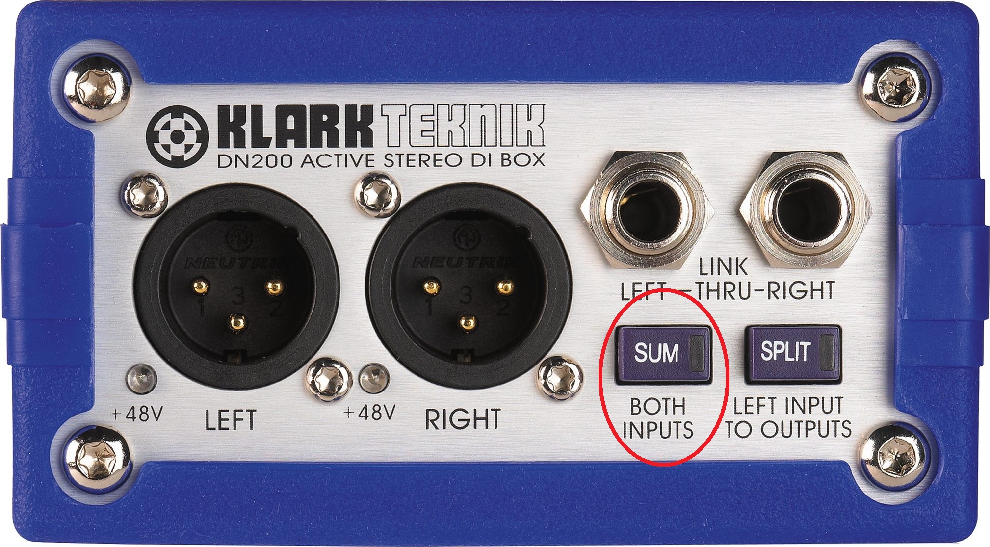 Direct Boxes (DI’s) with Stereo to Mono Summing Late Reflections